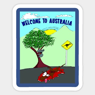 Welcome to Australia! Sticker